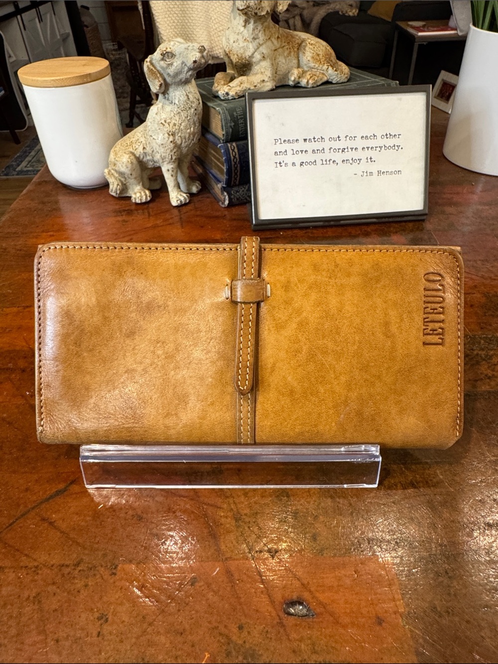 Tan Women's Leather Wallet